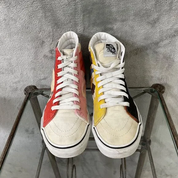 Vans MoMA Shoes Sk8-Hi Museum of Modern Art Skate Sneaker 2020 Women 8 Rainbow - Picture 2 of 12